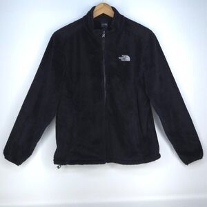 The North Face Osito Fleece Jacket Womens XL Black Full Zip High Pile Outdoor